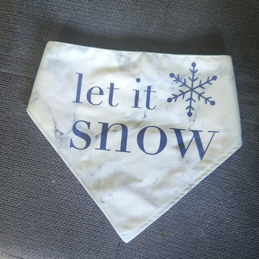 Let it Snow dog bandana